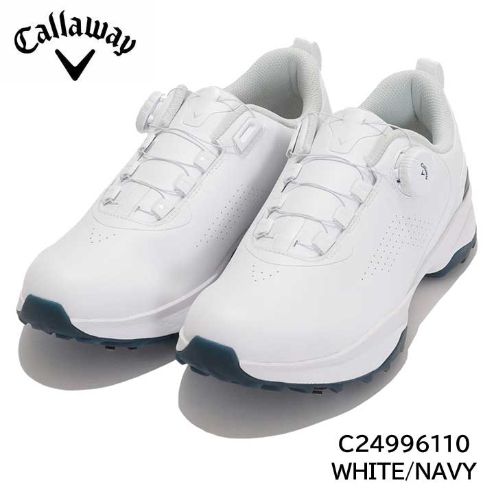 キャロウェイ C24996110 エアロスポーツ スパイクシューズ ホワイト/ネイビー ゴルフシューズ AEROSPORT Callaway 10p