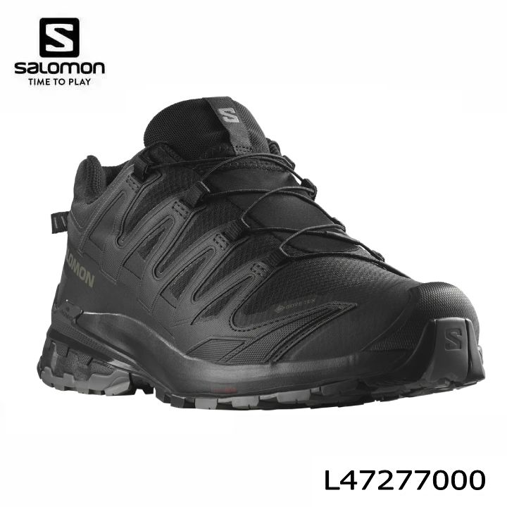 サロモン L47277000 XA PRO 3D V9 WIDE GTX トレイルランニングシューズ BLACK/PHANTOM/PEWTER ゴアテックス ワイド幅広 スニーカー トレラン マラソン ジョギング ハイキング 軽登山 SALOMON GORE-TEX outdoor 即納|フルショット店