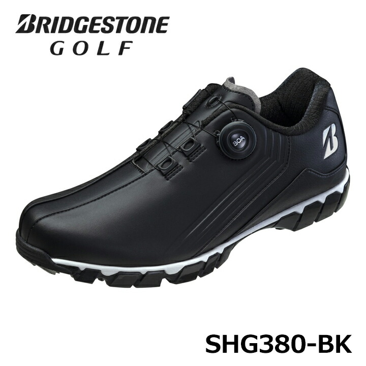 ブリヂストン ゴルフシューズ ホワイト/ブラック　SHG380 ブリヂストン BRIDGESTONE GOLF ゼロ・スパイク バイター ワイド