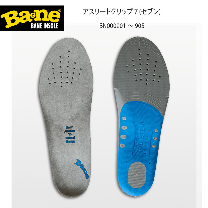 バネインソール アスリートグリップ７ セブン スポーツインソール BA2NE BN000901 BN000905 BANEINSOLE 売り出し