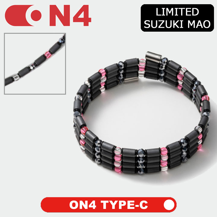 【正規販売店】【選べる無料ラッピング】ON4 TYPE-C 磁気ネックレス LIMITED SUZUKI MAO ネックレス メンズ レディース 男女兼用 医療機器 肩こり解消 軽量 スタイリッシュ軽量 スポーツタイプ オンフォー
