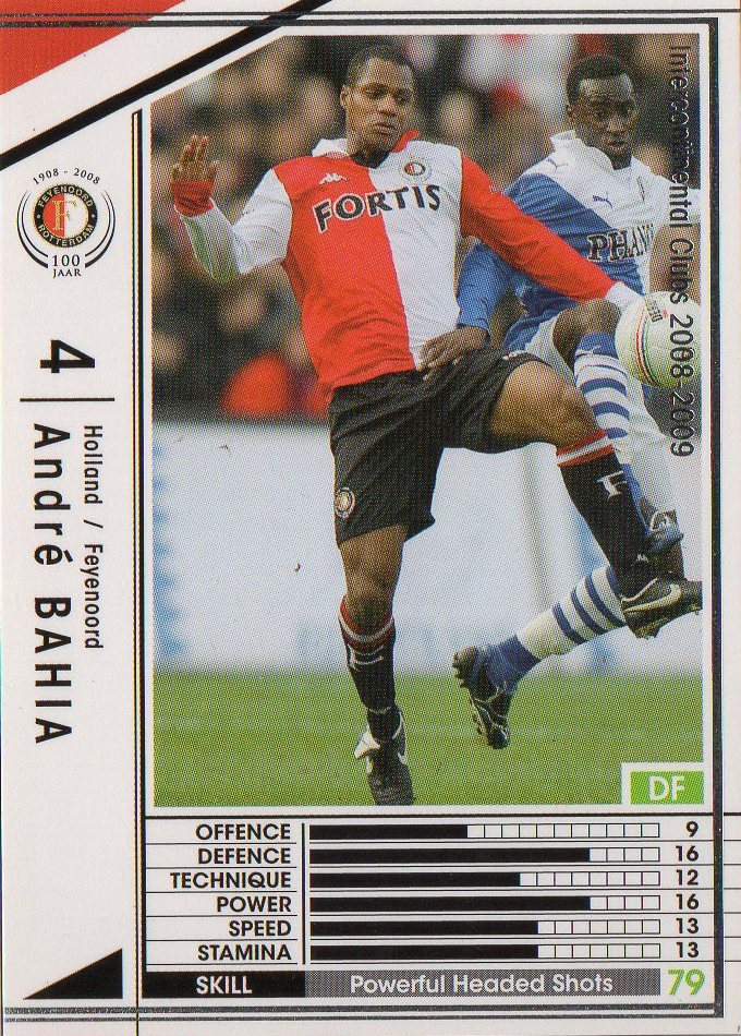 【楽天市場】WCCF 0809 フェイエノールト 白 178 アンドレ・バイーア：フルアヘッド