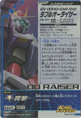 楽天市場 ガンダムトライエイジ ビルドg6弾 Bg6 024 ダブルオーライザー フルアヘッド