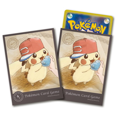 ポケモンカードゲーム デッキシールド ぼうしをかぶったピカチュウ アローラ
