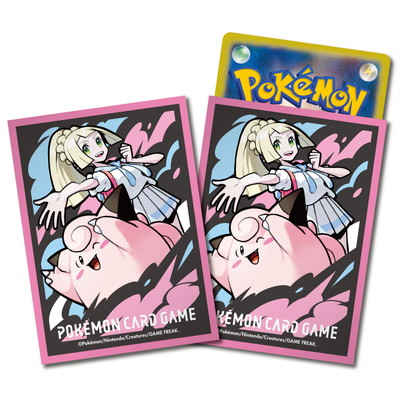 ポケモンカードゲーム デッキシールド リーリエ＆ピッピ【ピンク】