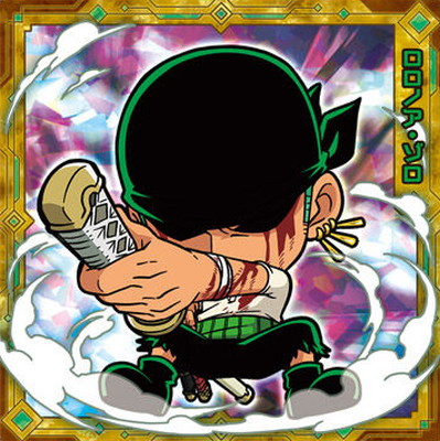 ワンピースゾロウエハースシール、旧ビックリマンヘッドロココ、シャーマンカーン他 にふぉるめーしょん ワンピース大海賊シールウエハースLOG.11