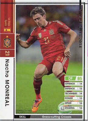 楽天市場 Wccf 13 14 374 スペイン代表 ナチョ モンレアル フルアヘッド