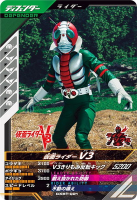 ガンバレジェンズ CXBT-021 仮面ライダーV3 BR画像