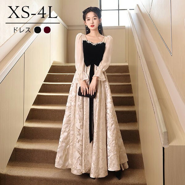 楽天市場】ロングドレス レディース 発表会 ピアノ 演奏会 結婚式