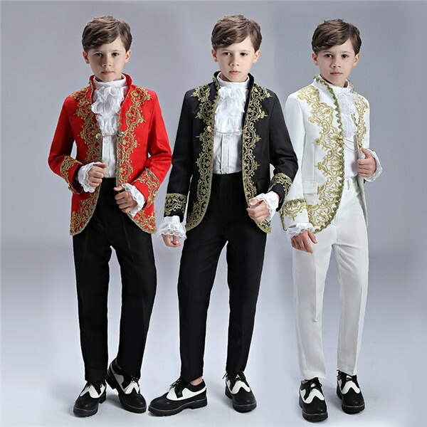 コスプレ衣装 演出服 王子様 貴族 衣装 宮廷服 公爵 宮廷服 男の子 キッズ用スーツ 4点セット 中世 大人 演奏会 舞台ステージ衣装 演劇オペラ声楽 貴族服装 ヨーロッパ クリスマス仮装 ハロウィン衣装 D9250c0c0g5 Ice Org Br