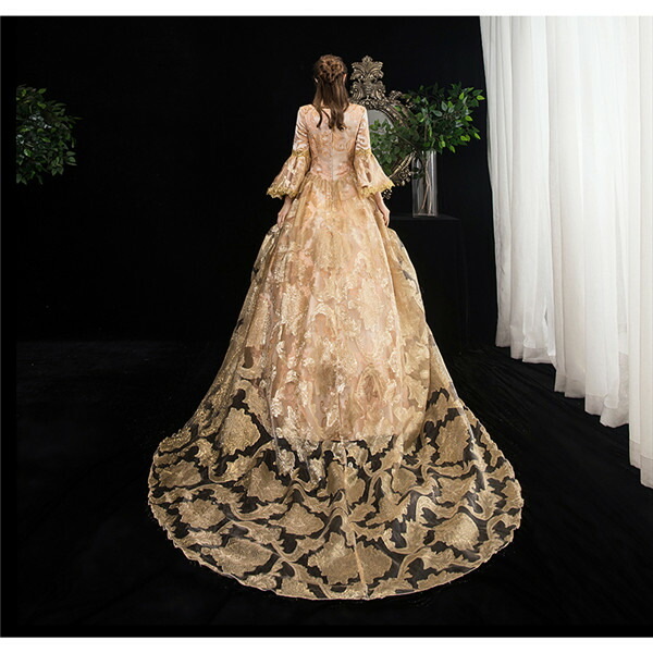 貴族 衣装 王族服 カラードレス オペラ声楽 貴族 ドレス ドレス ステージ衣装としても最適 ヨーロッパ風 お姫様ドレス 中世貴族風 ドレス 新劇演出 現代劇演出 ヨーロッパ風 結婚式 演出服 パーティードレス 公爵夫人 貴族 衣装 王族服 カラードレス 貴族 ドレス としても