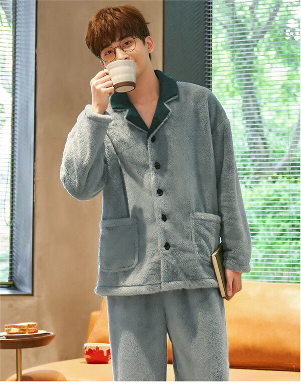 ルームウェア メンズ パジャマ 上下セット あったか 冬 冬用 もこもこ