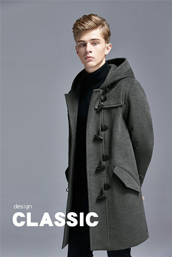 通学 グレー コート ファッション 男性 コート 学生 冬コート シンプルdc0l6l6n1 フルグレースダッフルコート ショート丈 ショート丈 コート アウター フード付き トップス グレー メンズ ダッフルコート カジュアル 軽い 無地 学生 キャメル メルトン 通勤 ウール混