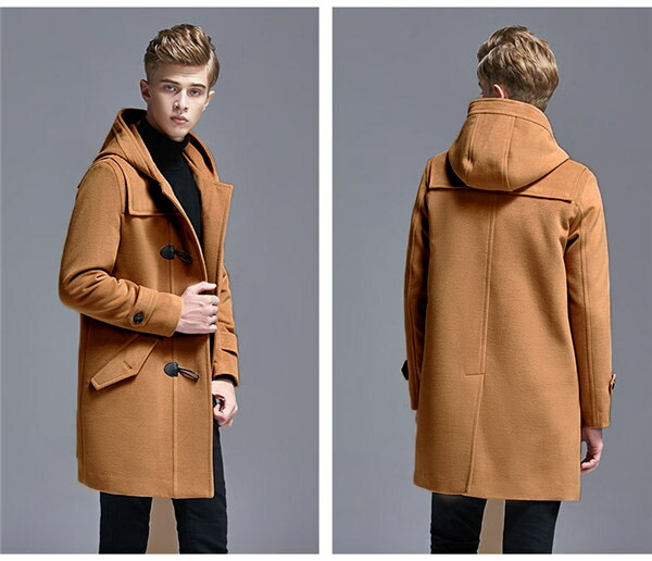 通学 グレー コート ファッション 男性 コート 学生 冬コート シンプルdc0l6l6n1 フルグレースダッフルコート ショート丈 ショート丈 コート アウター フード付き トップス グレー メンズ ダッフルコート カジュアル 軽い 無地 学生 キャメル メルトン 通勤 ウール混