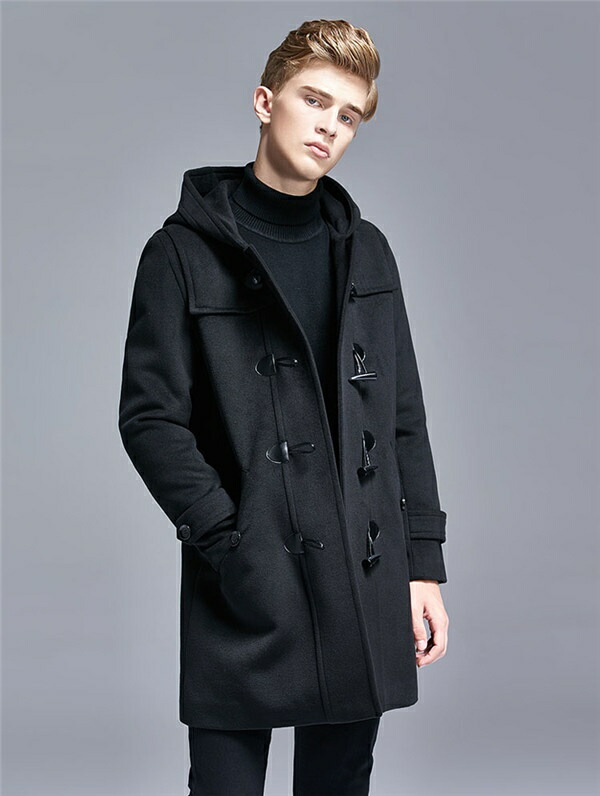 通学 グレー コート ファッション 男性 コート 学生 冬コート シンプルdc0l6l6n1 フルグレースダッフルコート ショート丈 ショート丈 コート アウター フード付き トップス グレー メンズ ダッフルコート カジュアル 軽い 無地 学生 キャメル メルトン 通勤 ウール混