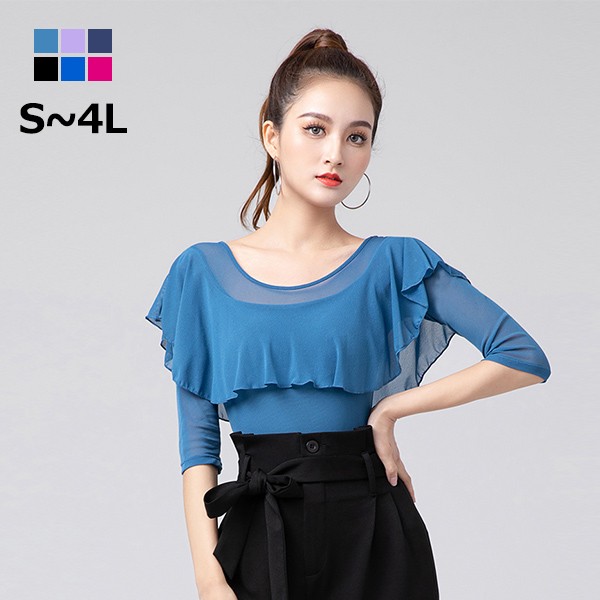 よっちゃん　社交ダンス　トップス2点 楽天市場】ラテンダンス トップス 社交ダンス衣装 トップス フレア 上