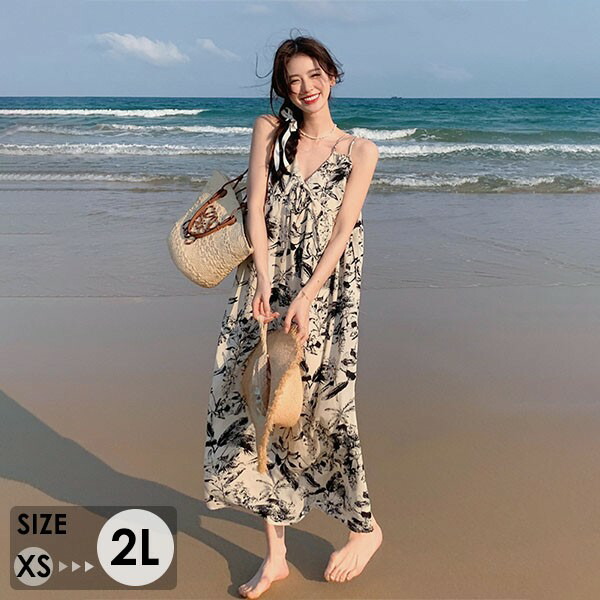 レディース キャミソールワンピース 夏 リゾート c2376 dg163n1_1.jpg