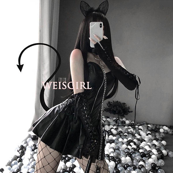 黒のボンデージ衣装 楽天市場】ボンテージ 超セクシー 制服 女王様 誘惑 PU 萌え コスプレ