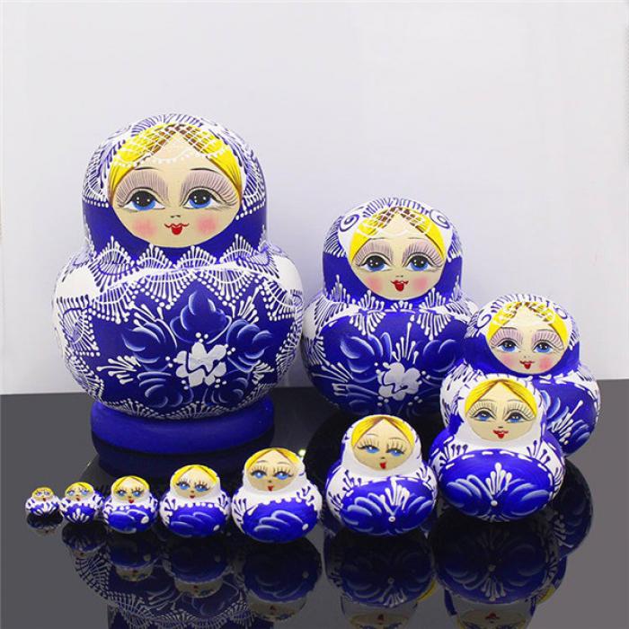＊訳ありロシア雑貨☆特大木製人形ロシア青のサンタクロース木彫り人形マトリョーシカ ロシア雑貨☆特大木製人形ロシア青のサンタクロース 木彫り人形