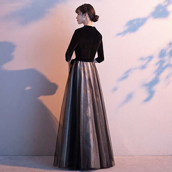 ロングドレス 演奏会 袖付き 大人 パーティードレス 演奏会 レディース ドレス 演奏会用ドレス 結婚式 母親 ドレス 大人 ピアノ 発表会 結婚式ワンピース パーティードレス 袖あり ピアノ発表会 ドレス 期間限定 マスクプレゼント中 ロングドレス 演奏会 袖付き