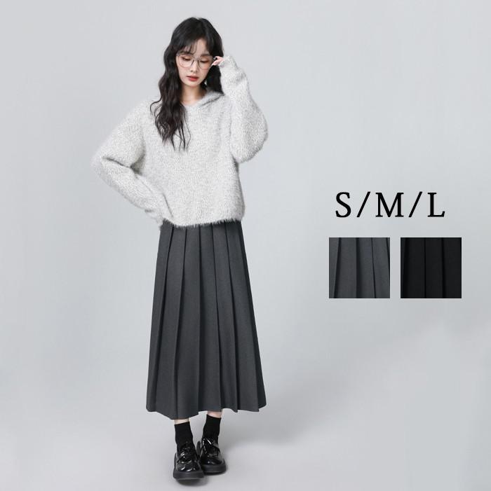 楽天市場】スクールプリーツスカート 車ヒダ グレー 黒 スクール