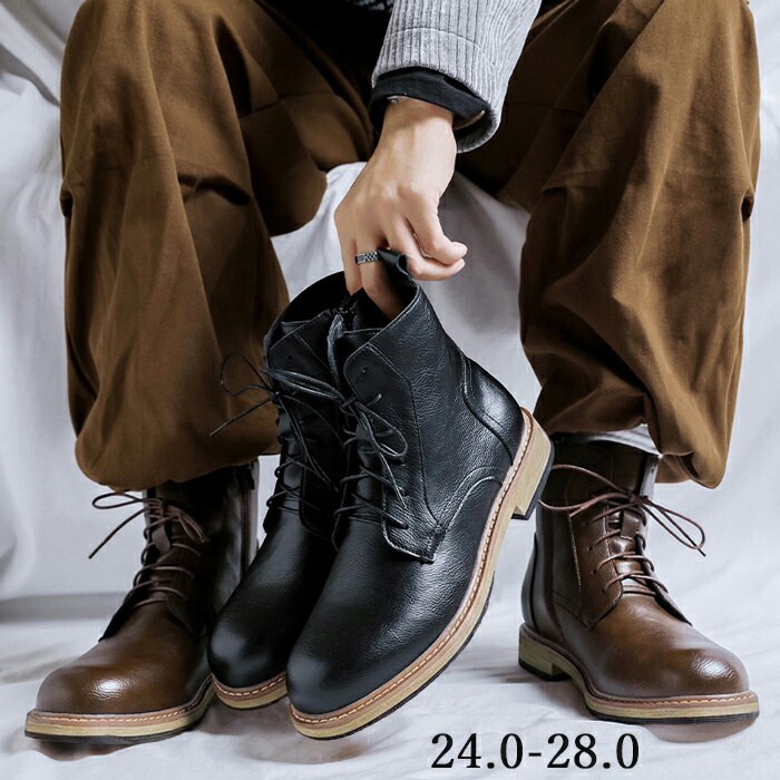 boots men's boots men's outdoor boots hiking trekking shoes lace-up boots fashionable high cut waterproof anti-slip boots black brown 24.0 25.5 26.0 26.5 27.0 27.5 28.0 ja192zbzbx0
