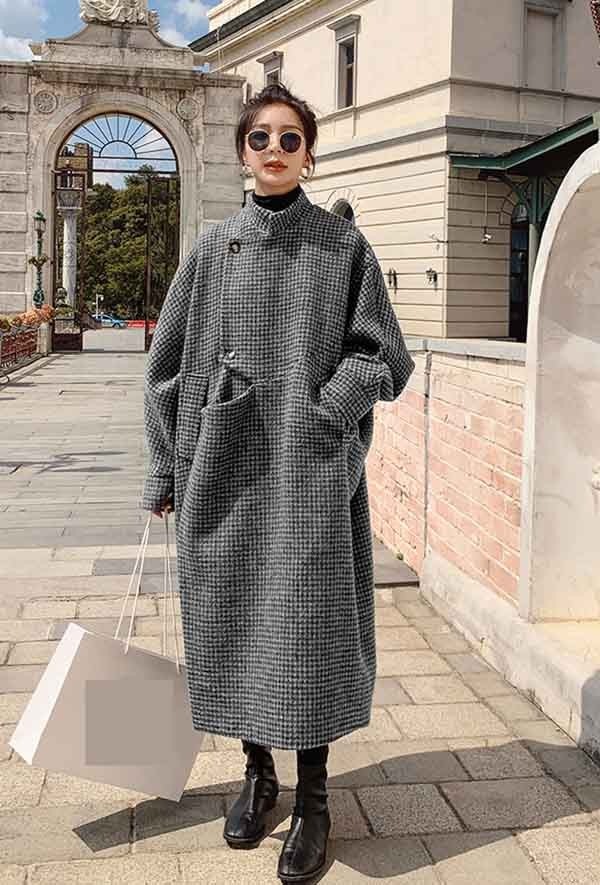新規購入 チェスターコート レディース コート オーバーサイズ ロング アウター チェック柄 レディースコート 韓国 大きいサイズ カジュアル  シンプル 秋冬物 冬物 冬服 防寒 フォーマル あったか 綺麗な大人シルエット dv033zezeg5