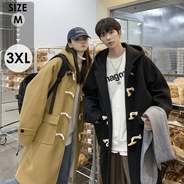 COACH ダッフルコート 裏地シグネチャー柄 アルパカ混 ブラック COACH