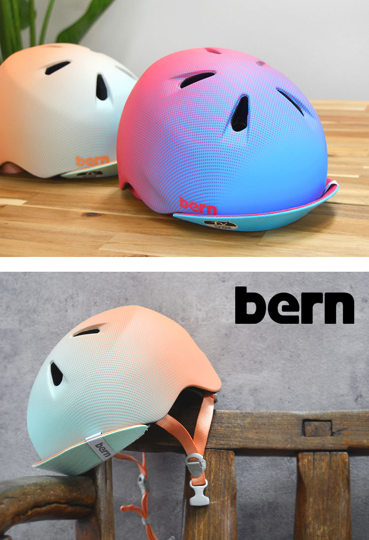 子供用 自転車 ヘルメット おしゃれ キッズ ヘルメット Bern 幼児 ヘルメット 幼児用ヘルメット キッズ バイク ストライダー スケボー 小学生 バーン Nino Nina Xs Sサイズ Mサイズ ベビー プレゼント 入園祝い 安全 ギフト ジュニア 2歳 6歳 軽い 防災 被災