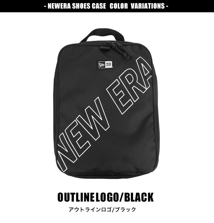 シューズバッグ Newera ニューエラ シューバッグ 大人 キッズ ジュニア メンズ レディース シューバック シューズケース ブラック 17L  おしゃれ 靴入れ 部活 クラブ ジム トレーニング 上靴 スパイク バッシュ バスケ 12674048 大きめ 小学生 中学生 高校生 大人 子供  ...