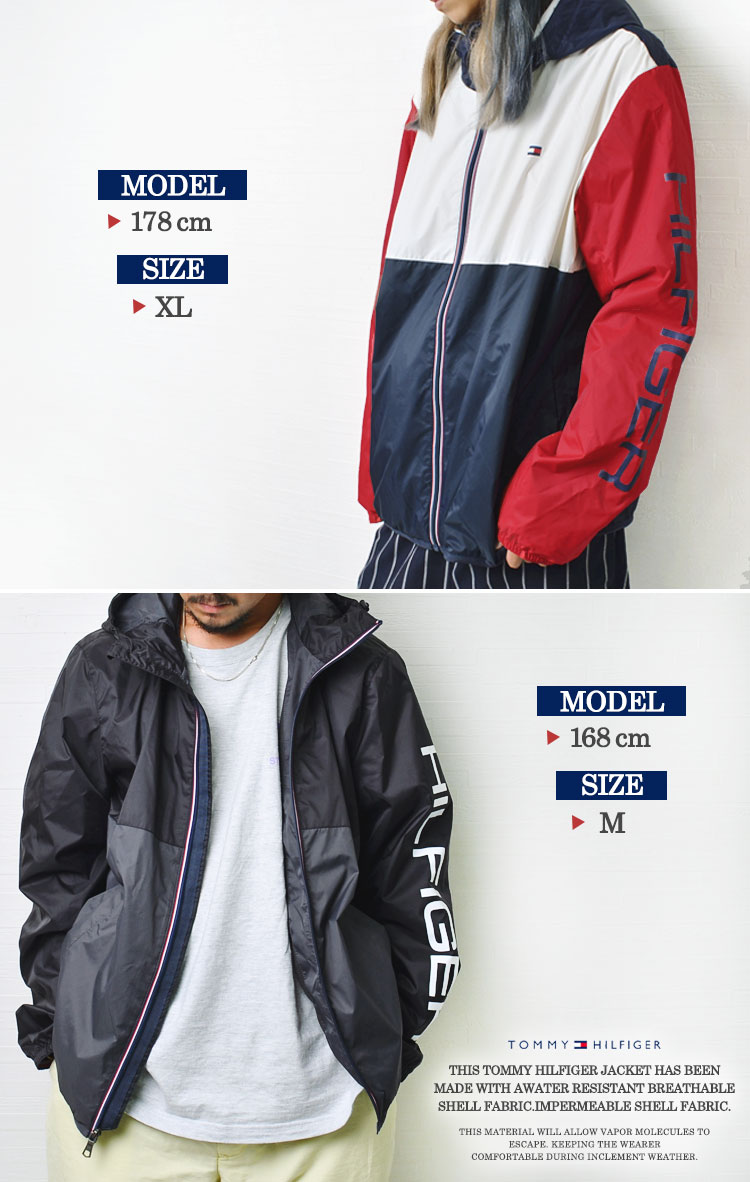 オープニング大放出セール ナイロンジャケットtommy Hilfiger トミーヒルフィガー ブランド メンズ レディース アウター ストリート 袖ロゴ ブラック レッド 薄手 大人 人気 シンプル ロゴ 大きめ アウトドア キャンプ プレゼント 158an416 快適 ワンポイント