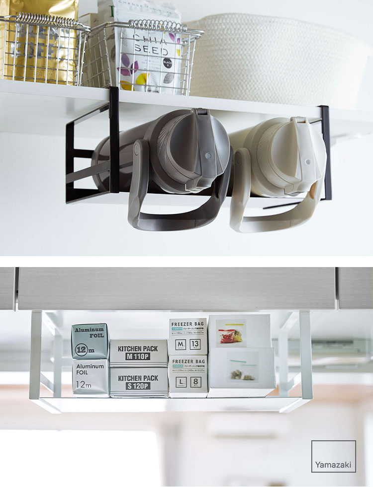 純正販促品 [山崎] 戸棚下調理器具収納ラック