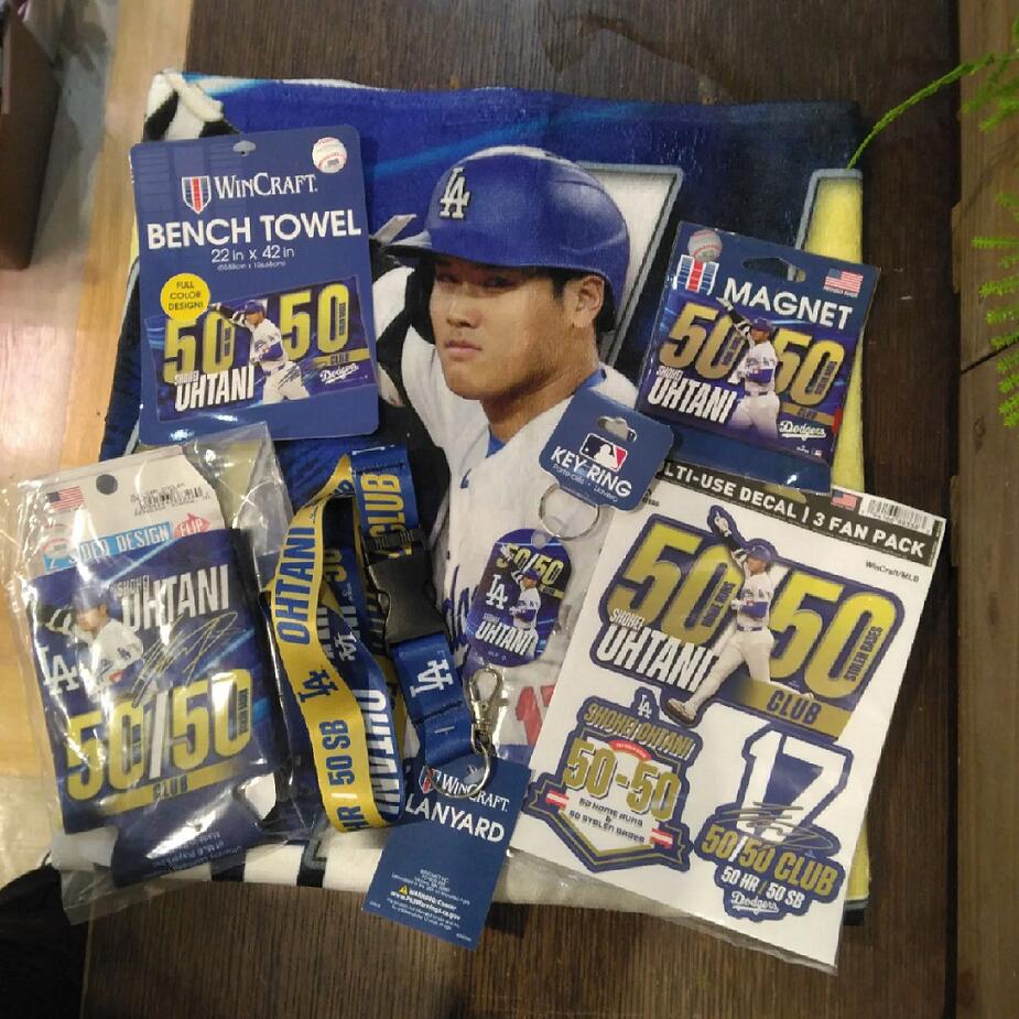 ロサンゼルス　ドジャース　大谷翔平　50/50  ファンパック　6点セット ロサンゼルス ドジャース 大谷翔平 50/50 ファンパック 6点