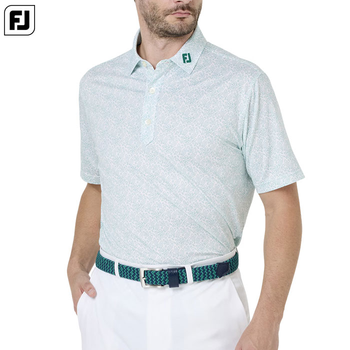 フットジョイ ウィングチップフローラル ストレッチライル半袖シャツ FJ-S26-S07 メンズ ゴルフウェア FOOTJOY 2026春夏モデル 日本正規品|JYPER’S Staff Store
