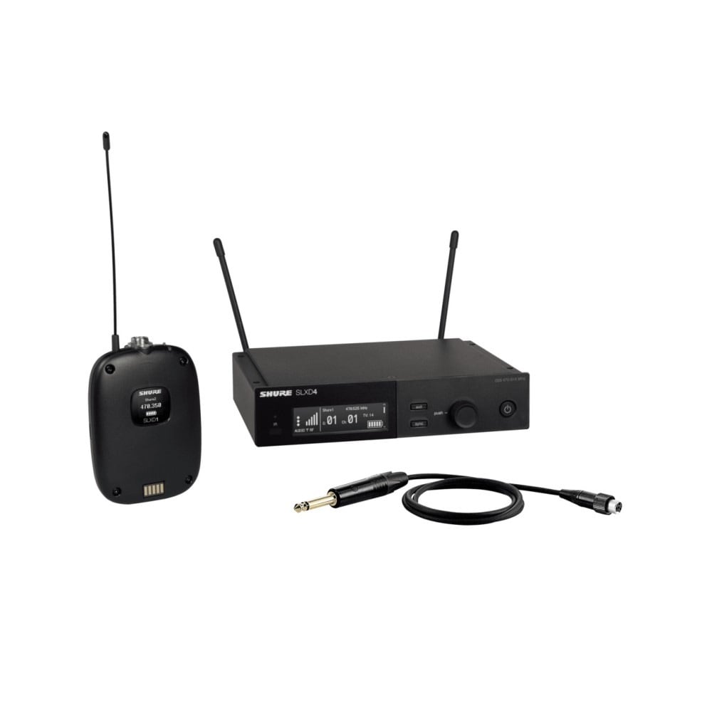 Shure SLXD14J-JB ワイヤレス 送信機/受信機 セット | SLX-D SLXD14-JB B帯 ギター ベース 楽器 デジタル ワイヤレス システム 高音質 ボディパック 国内正規品｜Hibino.com ストア（ヒビノ公式）