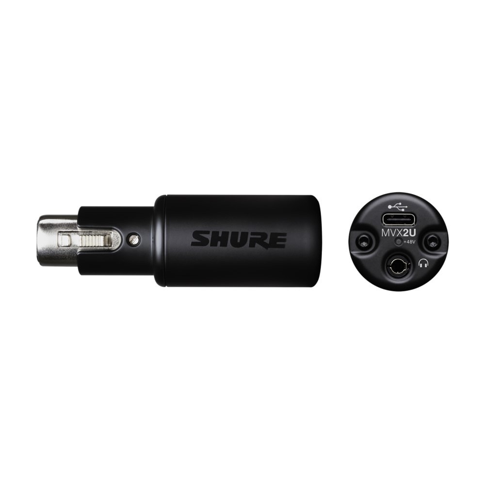 Shure MVX2U | デジタル・オーディオインターフェース USB PC マイク接続 変換 アダプター 国内正規品