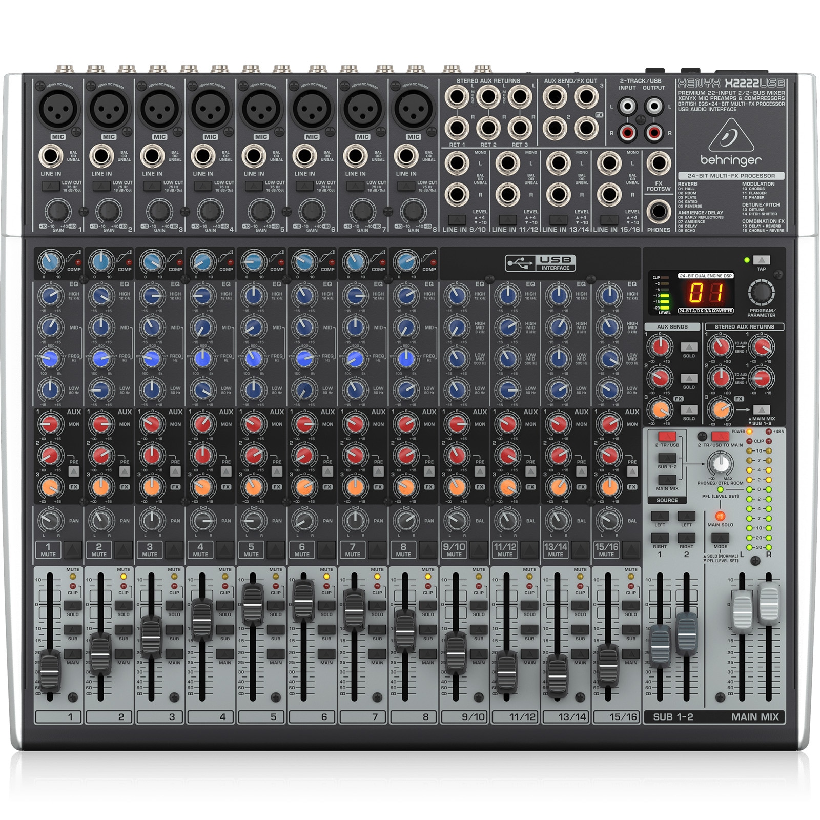 BEHRINGER UB2442FX-PRO 12チャンネル アナログミキサー 楽天市場】BEHRINGER X2442USB XENYX アナログミキサー | USB