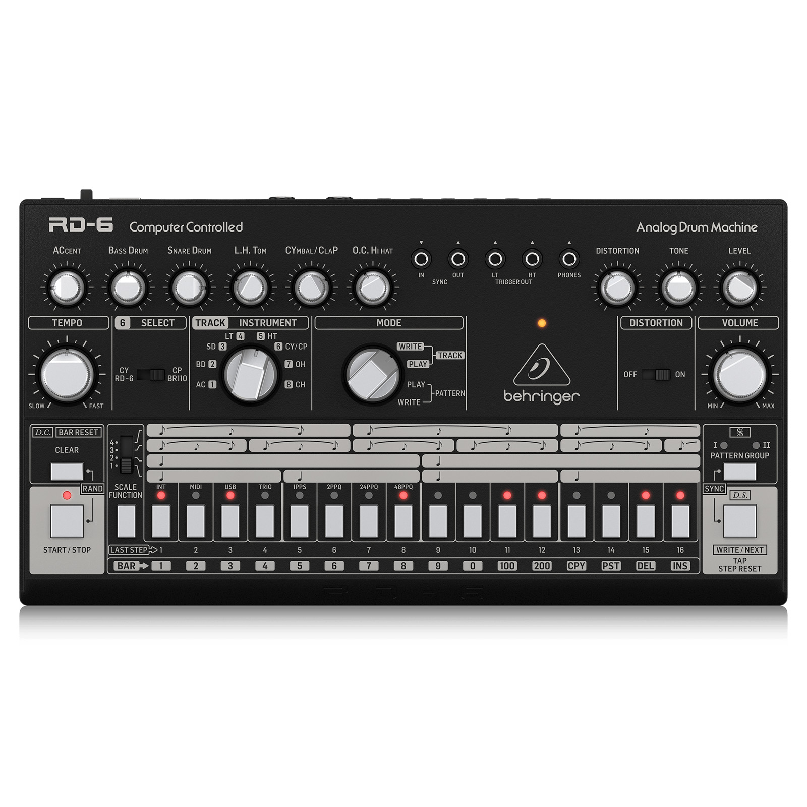 楽天市場】BEHRINGER RD-6-RD アナログ ドラムマシン レッド | ヴィンテージ リズムマシン パーカッション トラックメイカー  シーケンサー ハウス テクノ グルーヴ EDM TR-606 クローン 国内正規品 安心の3年保証 : FULL-TENストア（ヒビノ公式）