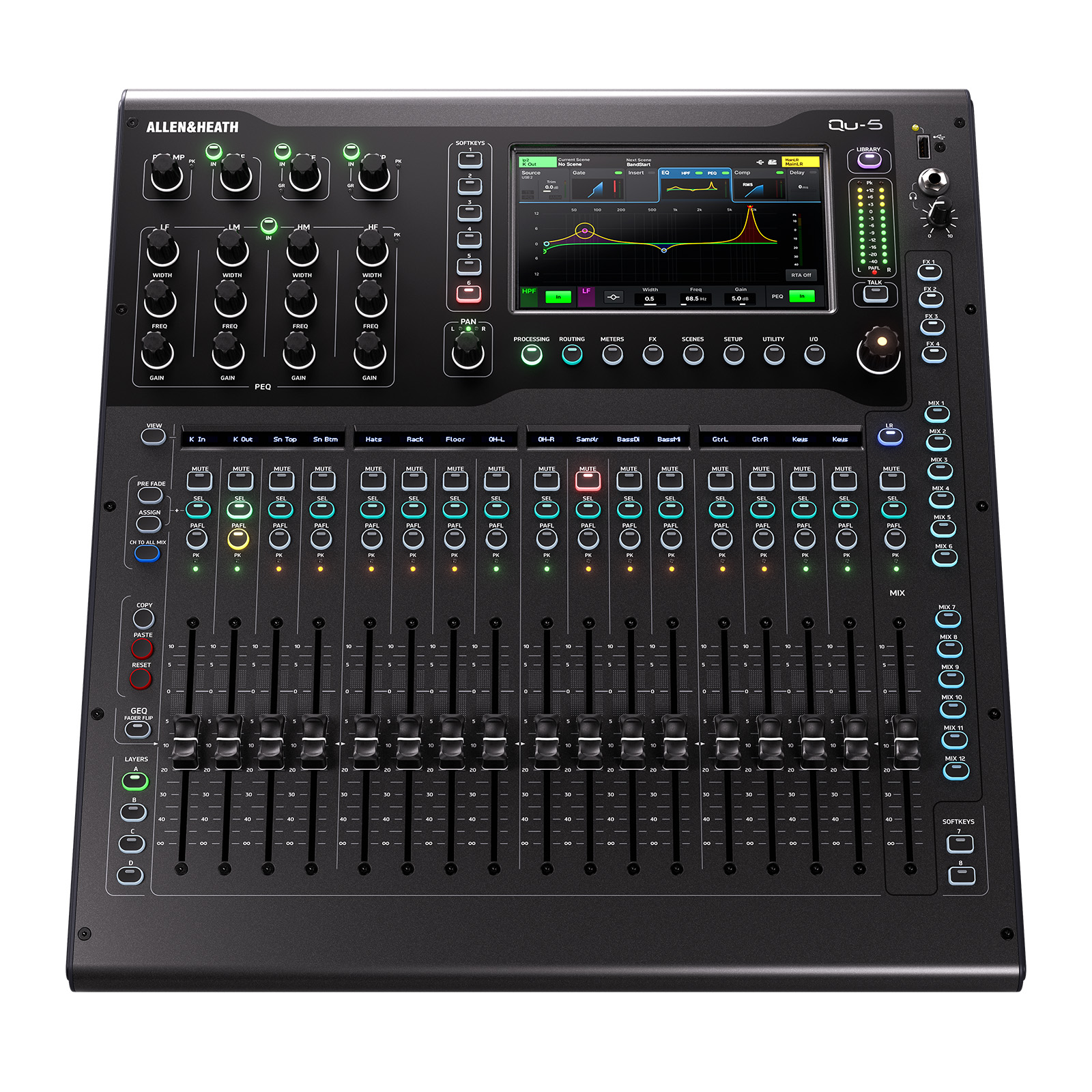 Allen & Heath Qu-5 デジタルミキサー |ライブ スタジオ レコーディング アレンアンドヒース アレヒ QU5 国内正規品｜Hibino.com ストア（ヒビノ公式）