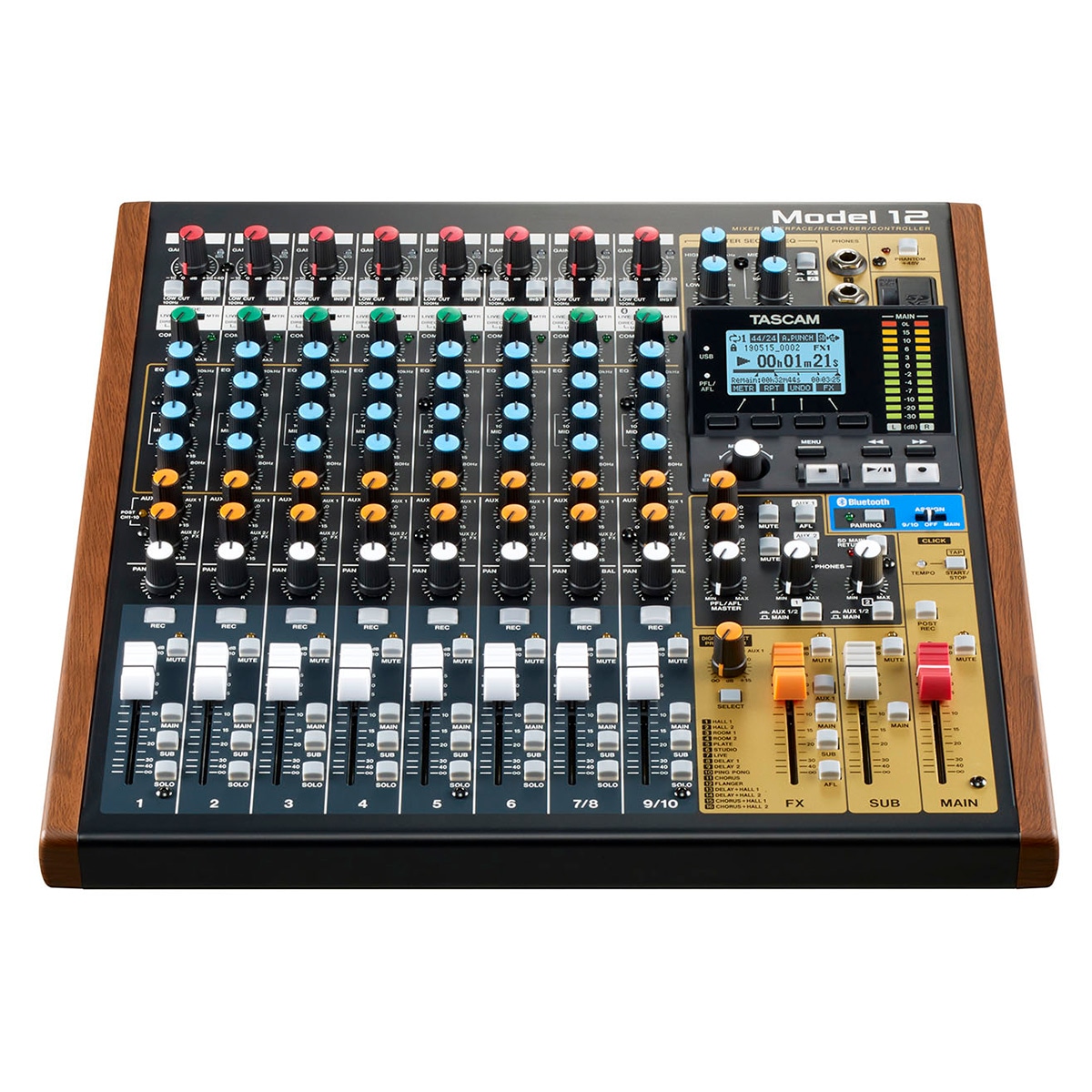 TASCAM MODEL 12  | 12トラックレコーディングミキサー USBオーディオインターフェース DAWコントローラー