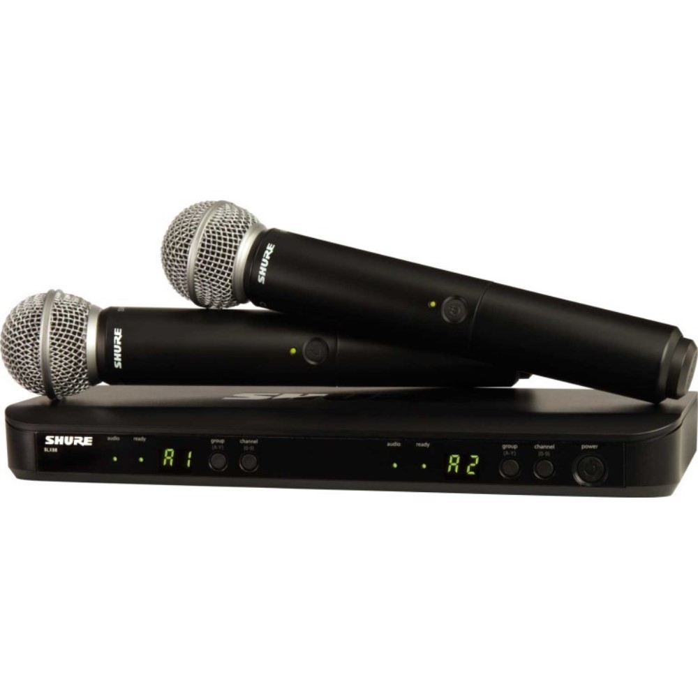 SHURE SVX Wireless System マイク2本セット SHURE SVX Wireless System マイク2本セット SHURE SVXシリーズ