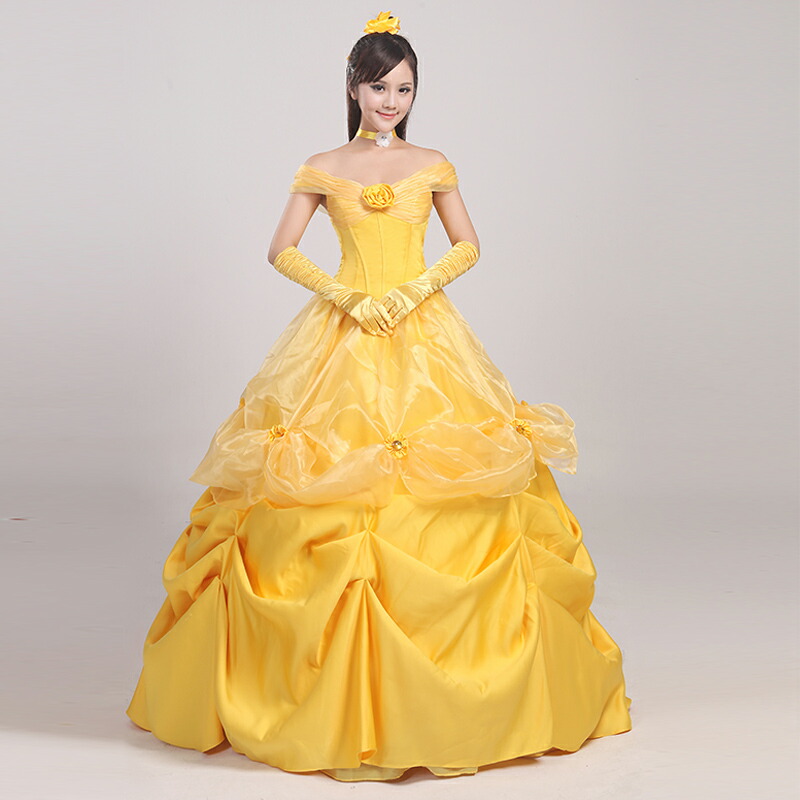 プリンセスドレス 大人 コスプレ 美女と野獣 M オーダーサイズ L ベル かわいい S コスプレ衣装 イベント イエロー Xl 余興 ドレス プリンセス 宴会 なりきり 衣装 仮装 女性 忘年会 大人用 パーティー 可愛いコスプレ ロングドレス レディース 大きいサイズ 可愛い