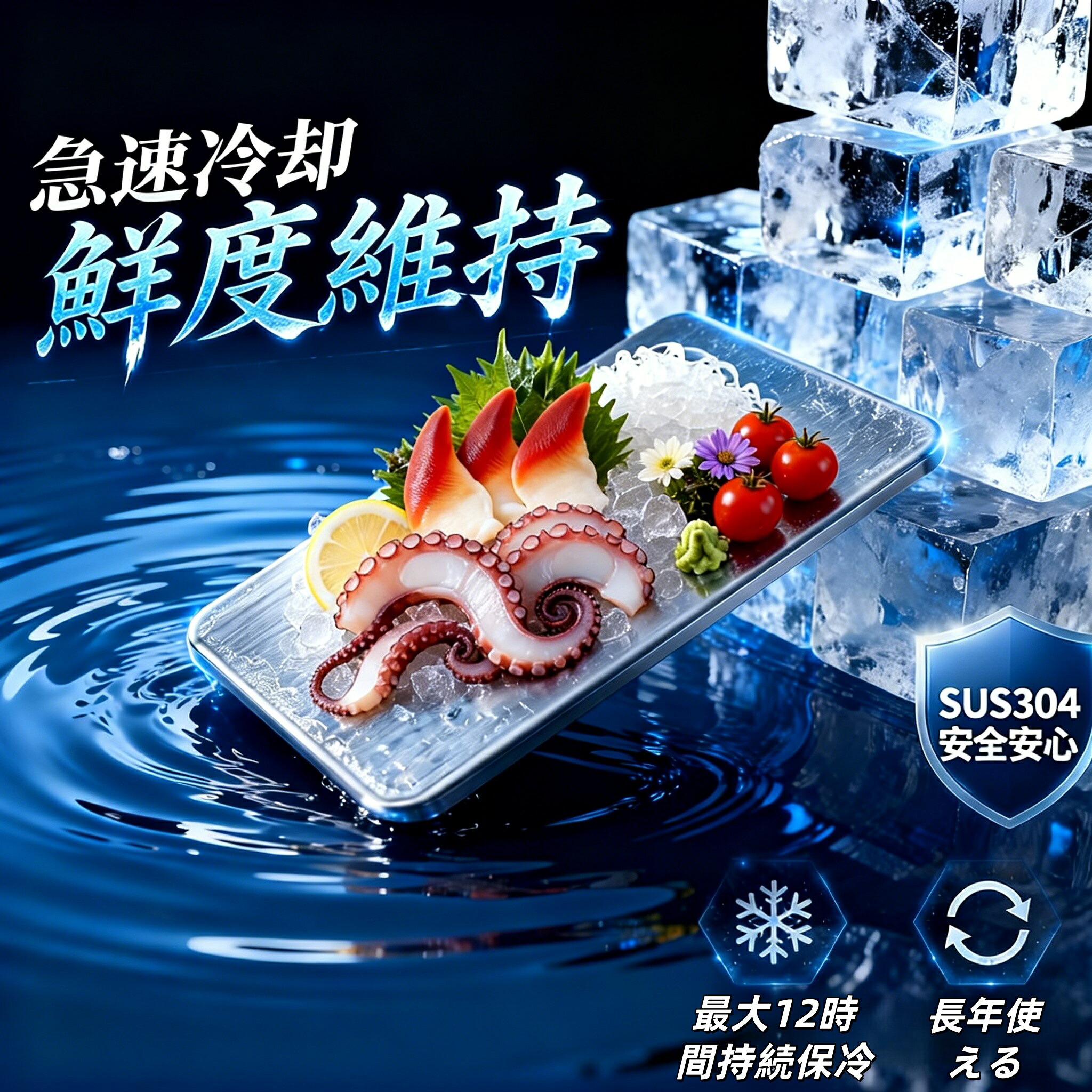 【鮮度守りつづける！夏難民キャンプに至適！】ステンレス鋼保冷板 SUS304 食料雑貨類人付き合い聞き届ける 夏の鮮度打つ手 手っとり早い冷やかす 保冷力守りつづける 鮮度守りつづける 味わい守る 繰り返し当てはめる能力のある ステンレス鋼製氷 無水冷氷お皿 凝縮押しとどめる 食料雑貨類評価 食洗機相応う 保冷お皿 保冷材 溶けない氷 保冷剤 お弁当用保冷剤