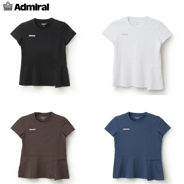 新品未使用　2025SS Admiral　ATLA508 レディスTシャツ　M サイドアシメスリットTEE ATLA508 – ADMIRAL
