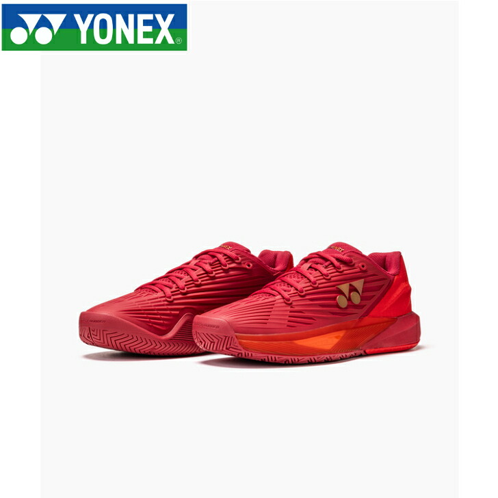 ヨネックス YONEX 庭球シューズ ユニ一発やる パワークッションエクリプション5MAC ルビー赤いこと SHTE5MAC-338