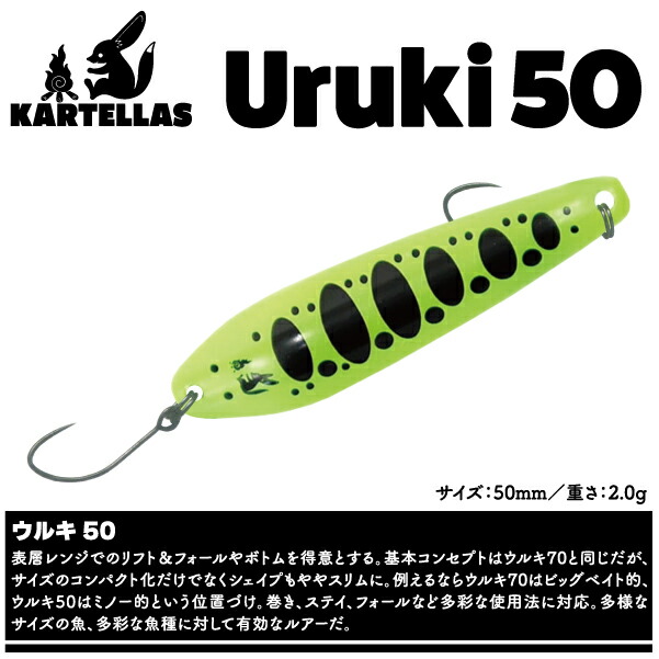 楽天市場】【ルアー】KARTELLAS カルテラスUruki 70 ウルキ 楽天市場】【ルアー】KARTELLAS カルテラスUruki 70 ウルキ