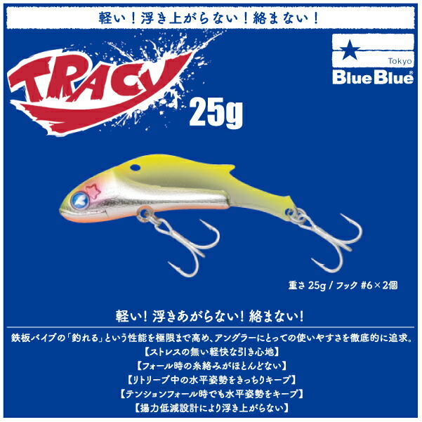 楽天市場】ブルーブルー トレイシー25 : アングラーズショップマニアックス