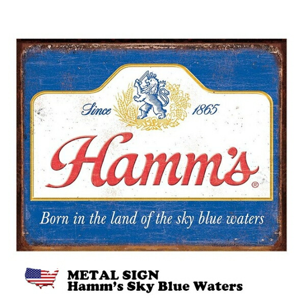 ハムズビール ブリキ看板 可愛い Hamm'sBear インテリア メタルサイン 19392262_2.jpg