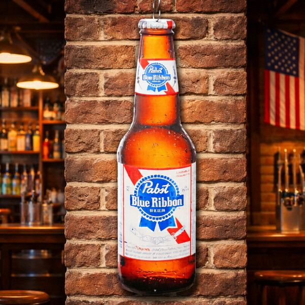楽天市場】ブリキ看板 パブストブルーリボン メタルサイン Pabst Blue