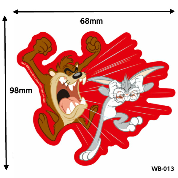 楽天市場 クーポン利用で最大00円off 日本製 ルーニーテューンズのダイカットステッカー サイズ 68x98mm 正規品 トゥイーティー バックス バニー ダフィー ダック ロードランナーワイリー コヨーテ ステッカー ワーナー キャラクター Fun Funny